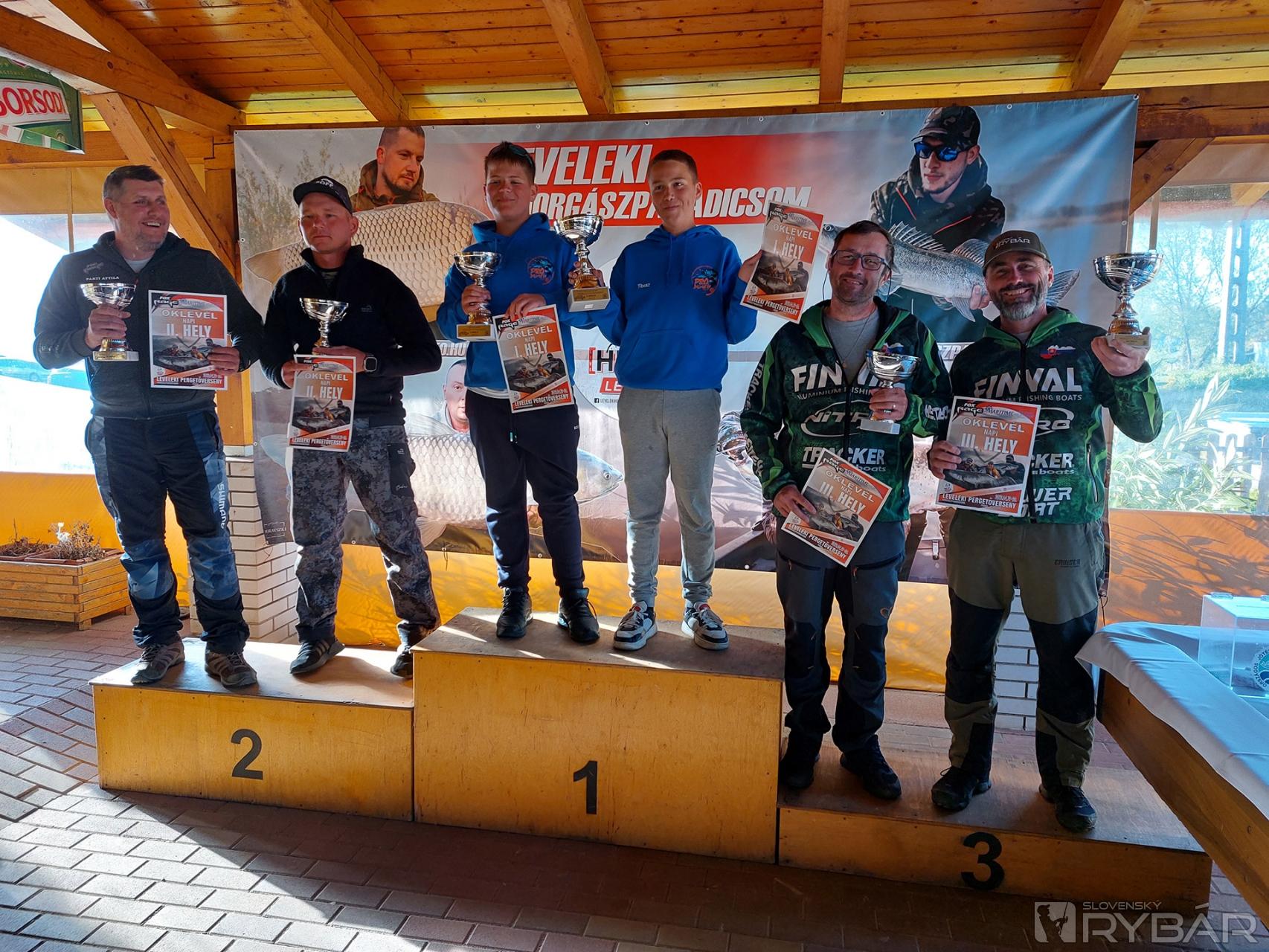 Top trojka posledného dňa.